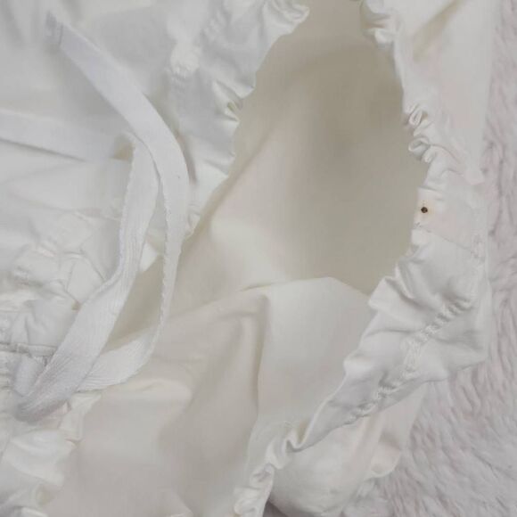 Tommy Hilfiger Women's White Cargo Drawstring Cropped Cotton Blend Pants [SIZE 2 - Picture 5 of 5